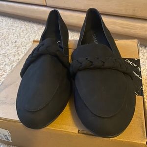 Torrid Black Twist Braid Loafers (WW) size 13 NWT